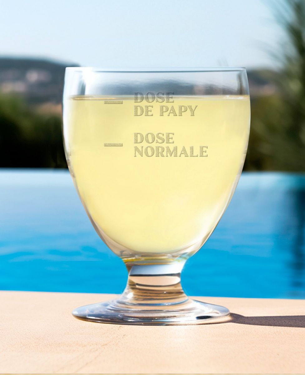 Verre à pastis Dose de papy (gravé) - Apéro, Cadeaux Papy