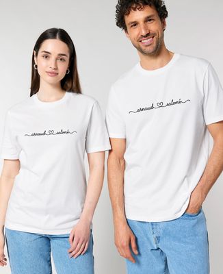 Men's T-Shirt Customized linked names - Couple gifts