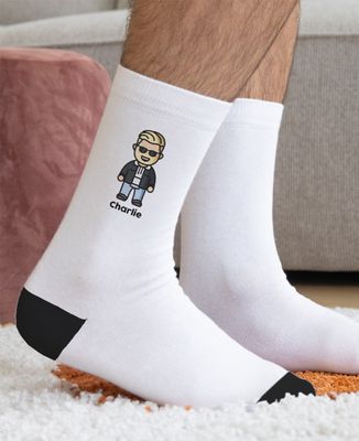 Calcetines unisex Figurita adulto personalizada - Regalos para papá, Regalos para mamá, Geek & Videojuegos