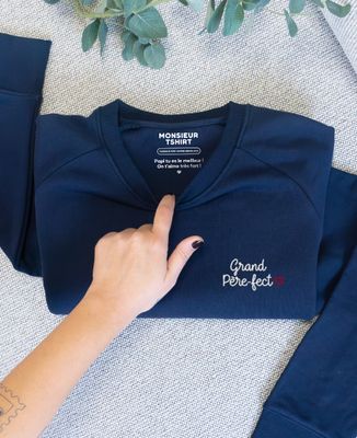 Sweatshirt homme Grand-Père fect et message dans le col - Cadeaux Papy