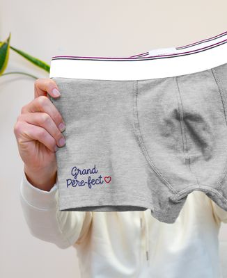 Boxer Grand-Père fect et message dans le col - Cadeaux Papy