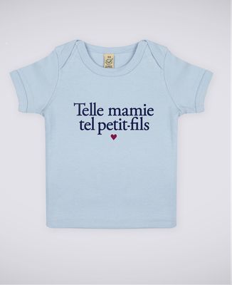 T-Shirt bébé Telle mamie tel petit-fils