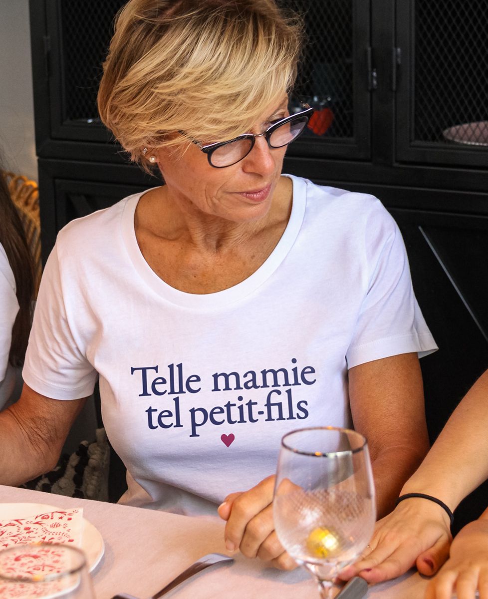 T-shirt femme Telle mamie tel petit-fils - Cadeaux Mamie