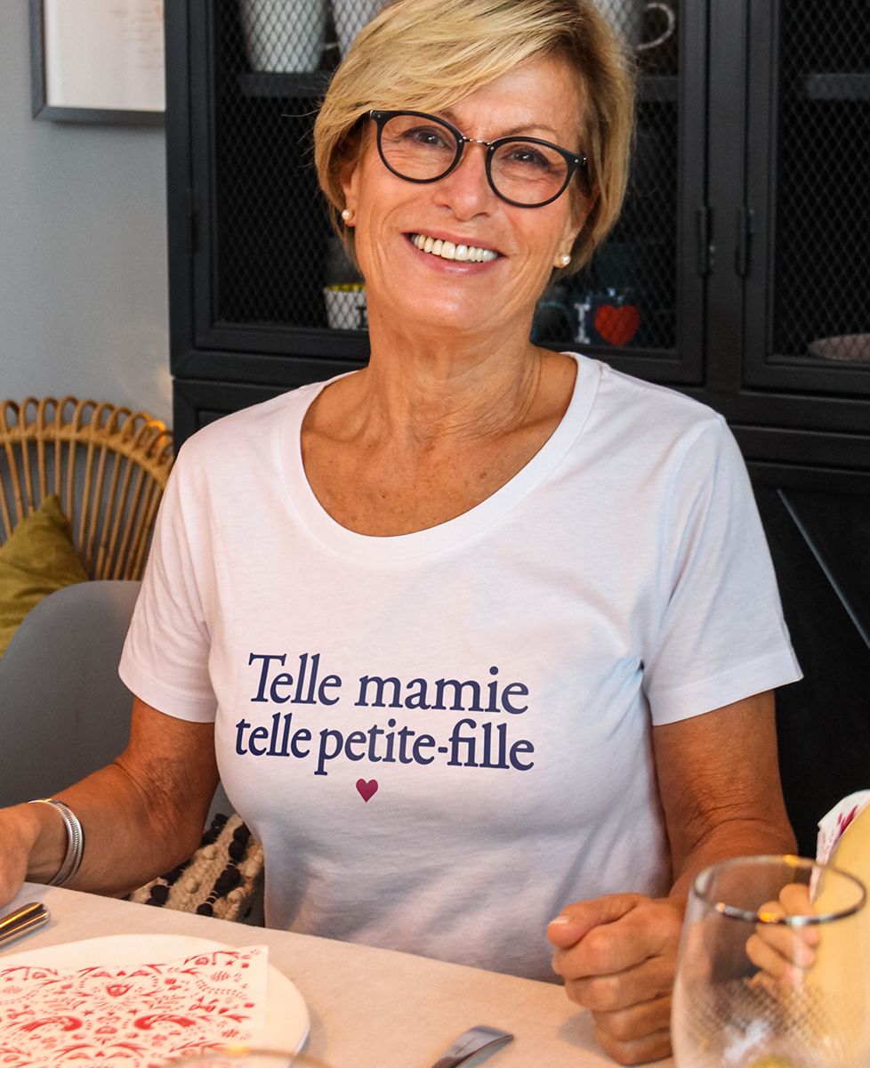 T-shirt femme Telle mamie telle petite-fille - Cadeaux Mamie