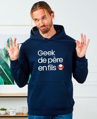 Hoodie homme Geek de père en fils - Cadeaux Papa, Geek & Jeux vidéo, Duo assortis