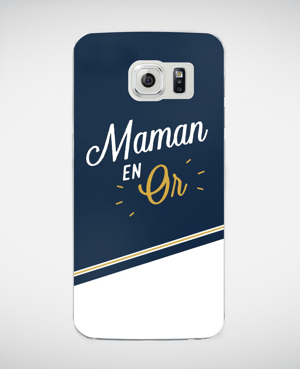 Coque smartphone Maman en Or