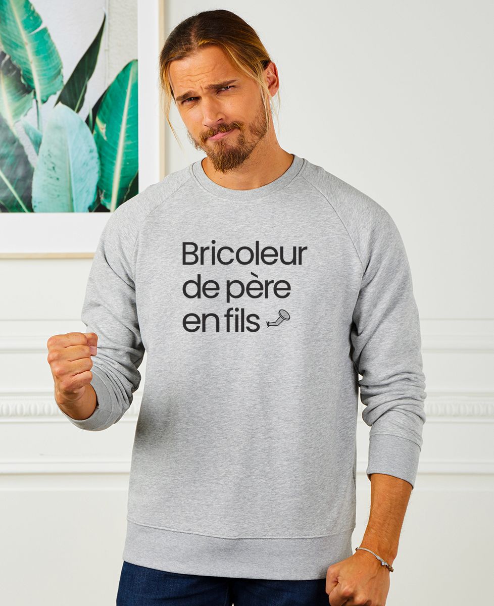 Sweatshirt homme Bricoleur de père en fils - Cadeaux Papa