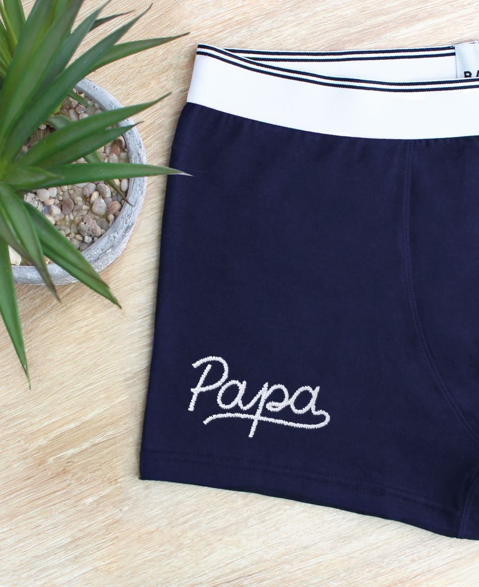 Boxer Papa (brodé) - Cadeaux Papa