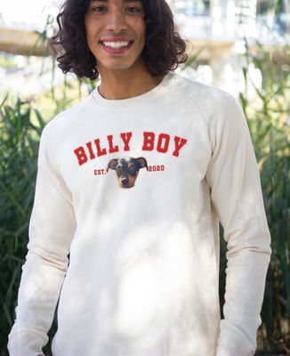 Sweatshirt Mann Personalisierte Haustier und Name - Tiere