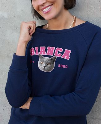 Sweatshirt Frau Personalisierte Haustier und Name - Tiere