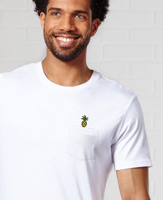 T-Shirt à Poche Ananas (brodé)
