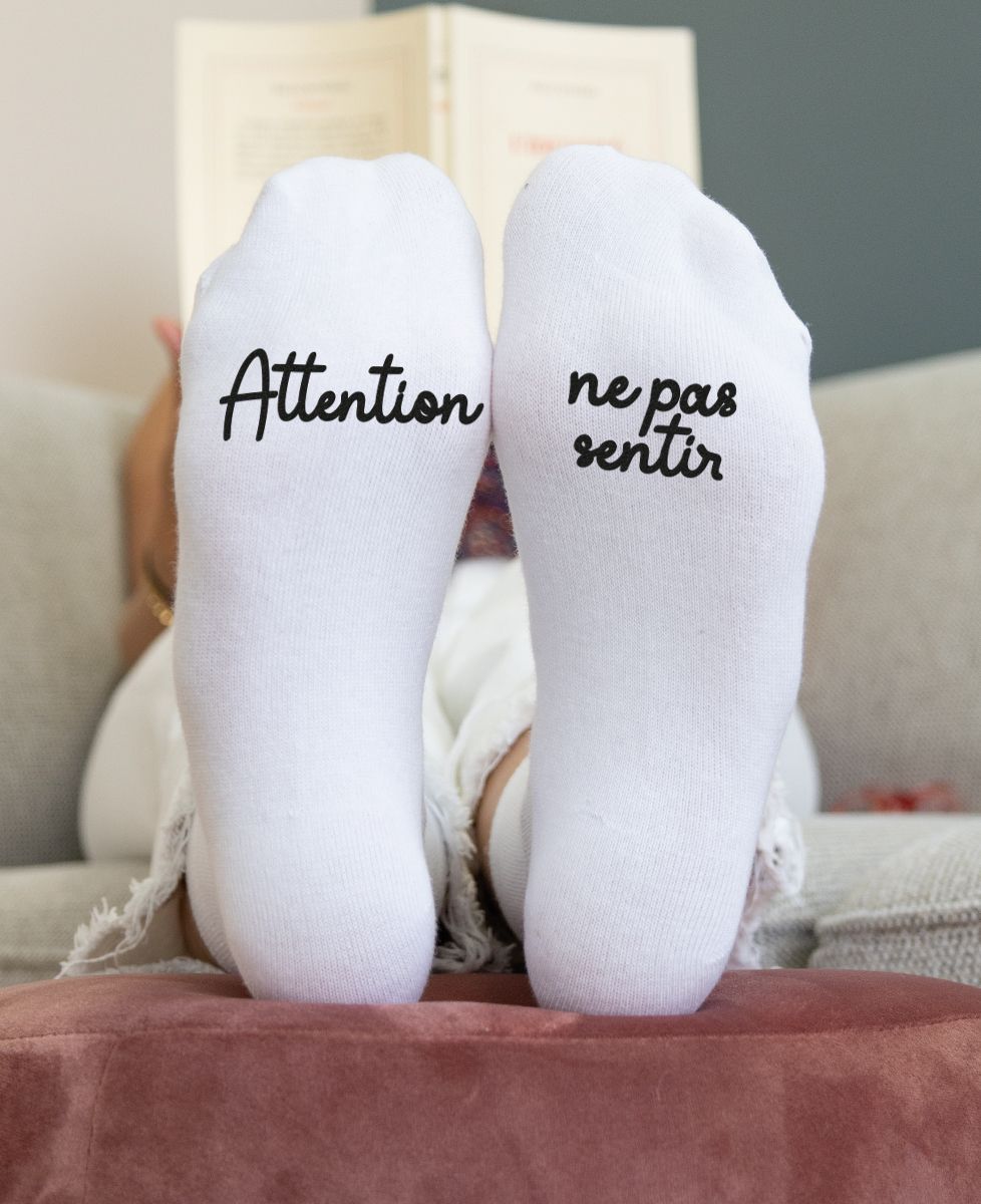 Chaussettes femme Attention ne pas sentir