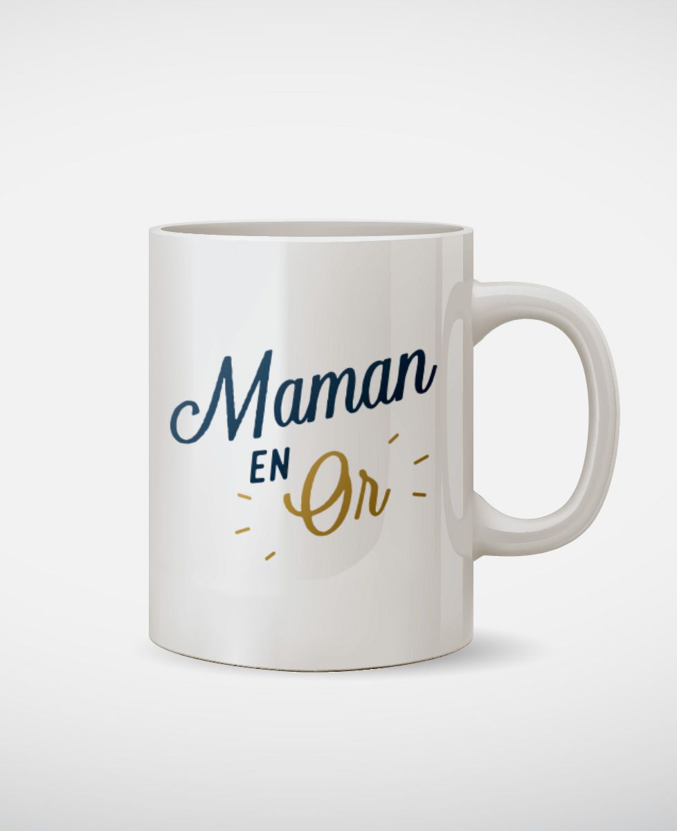 Mug Maman en Or