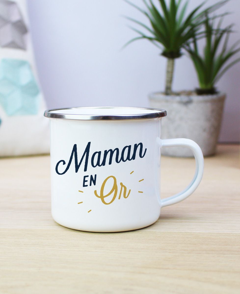 Mug Maman en Or