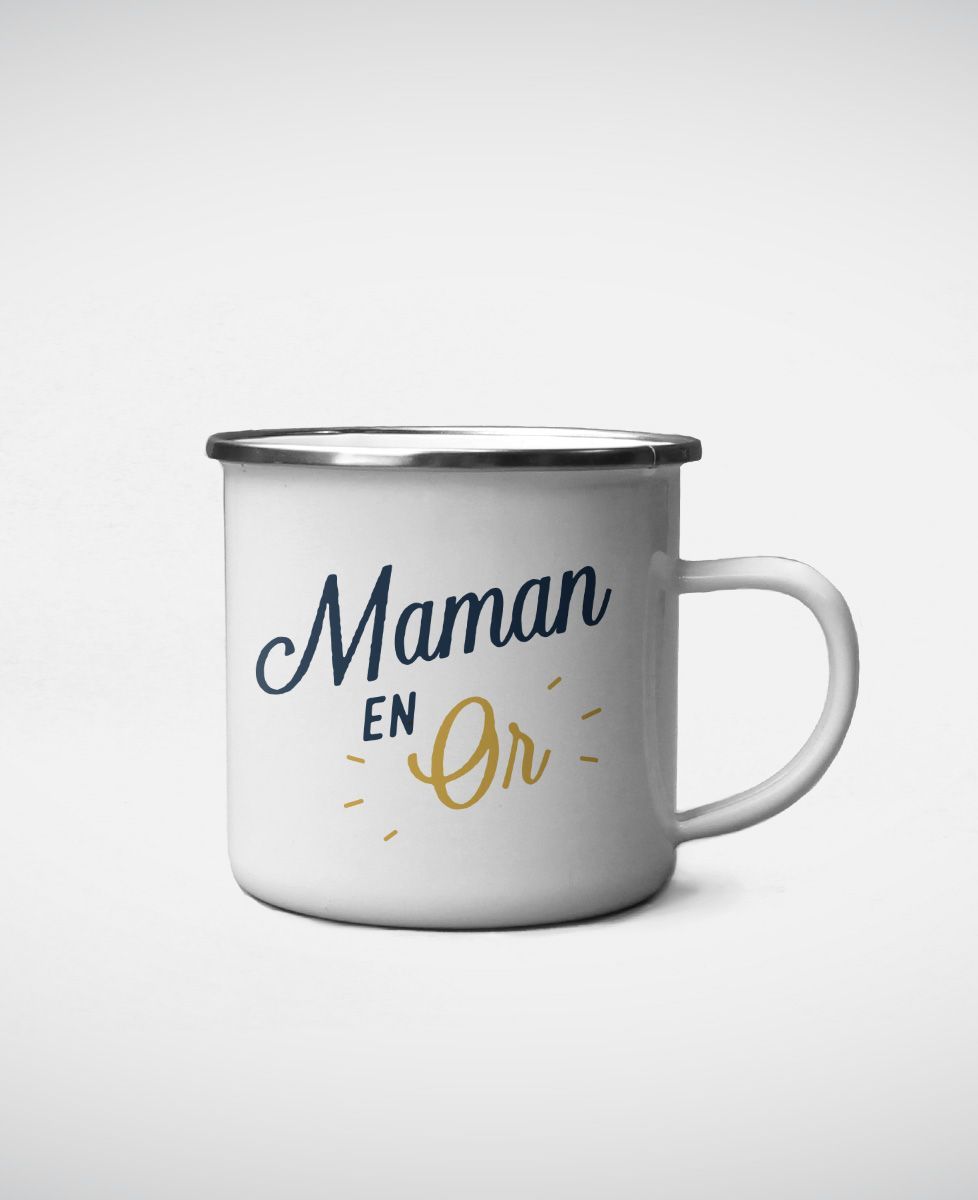 Mug Maman en Or
