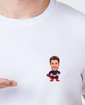 T-shirt per lui Supereroe con volto personalizzato - Aggiungi le mie foto