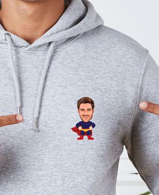 Hoodie per lui Supereroe con volto personalizzato - Aggiungi le mie foto