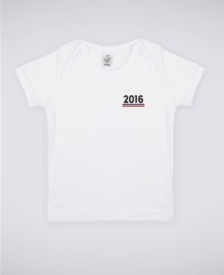 T-Shirt bébé Année brodée personnalisée