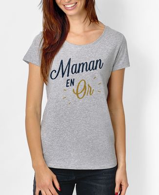 T-Shirt femme Maman en Or