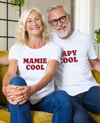 T-shirt femme Mamie cool velours - Cadeaux Mamie