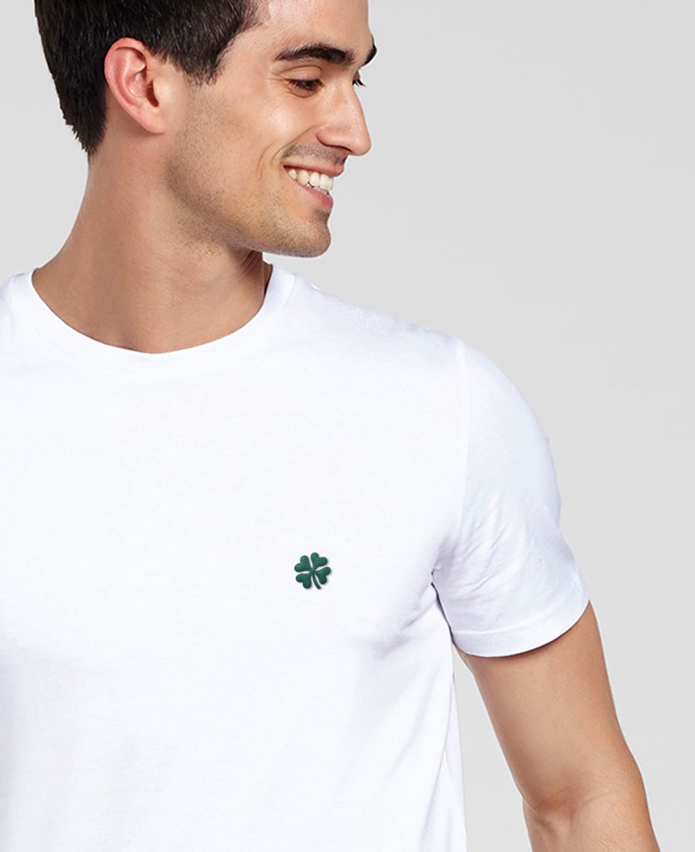 T-shirt homme Trèfle (brodé) Monsieur TSHIRT Mode - Main Image