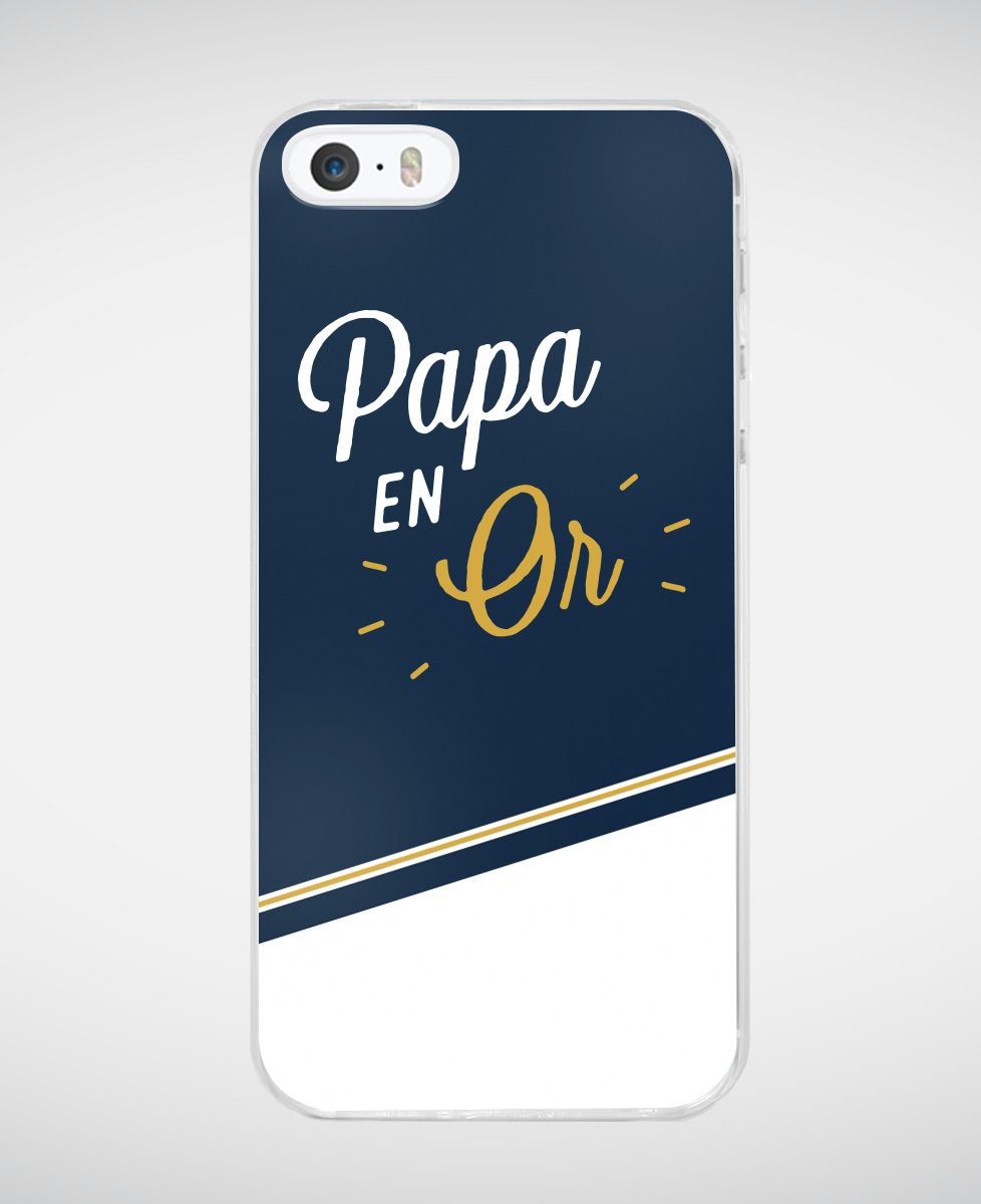Coque smartphone Papa en Or
