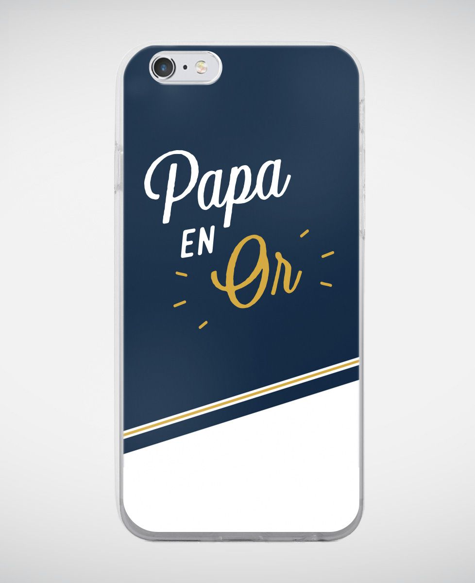 Coque smartphone Papa en Or