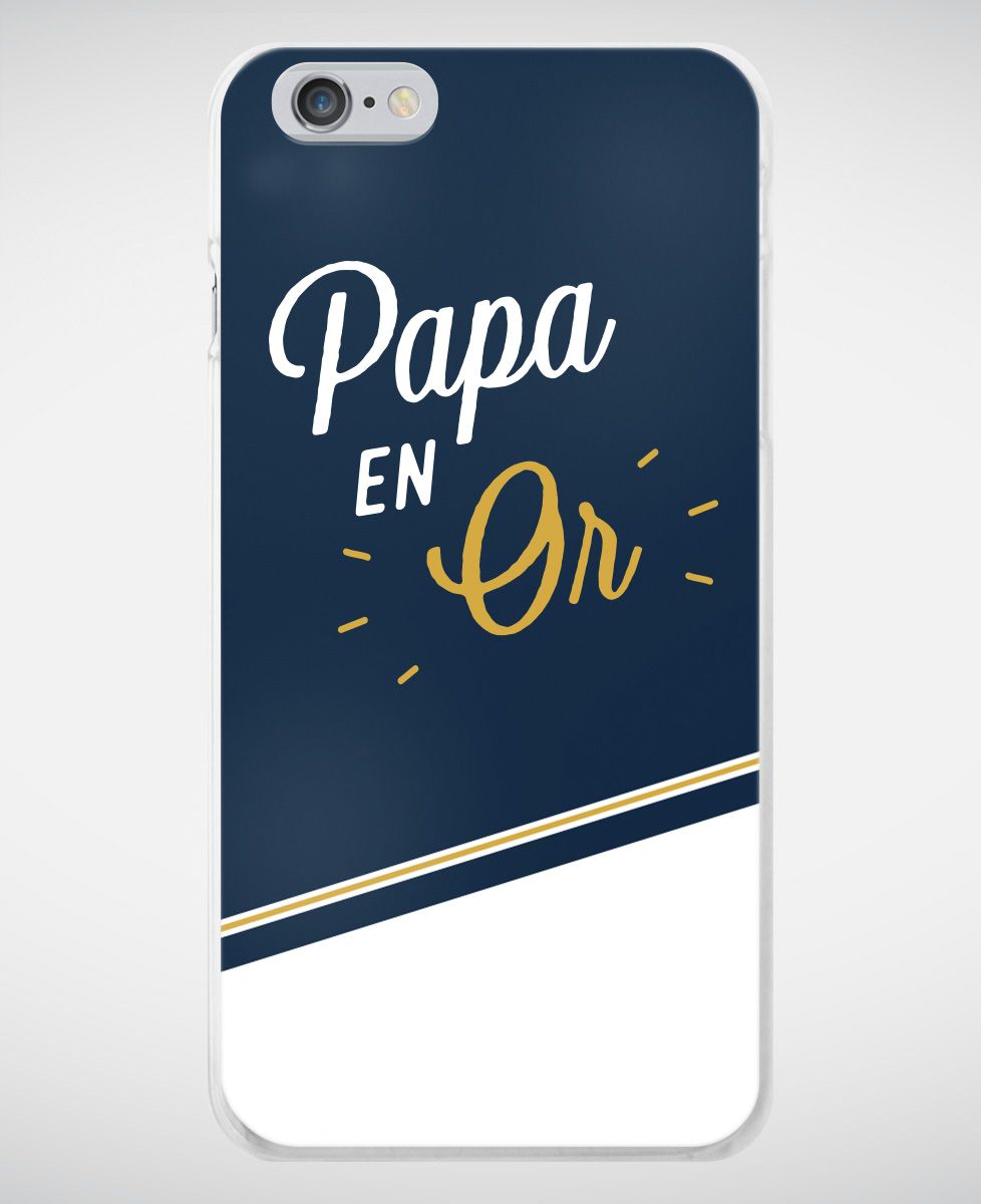 Coque smartphone Papa en Or