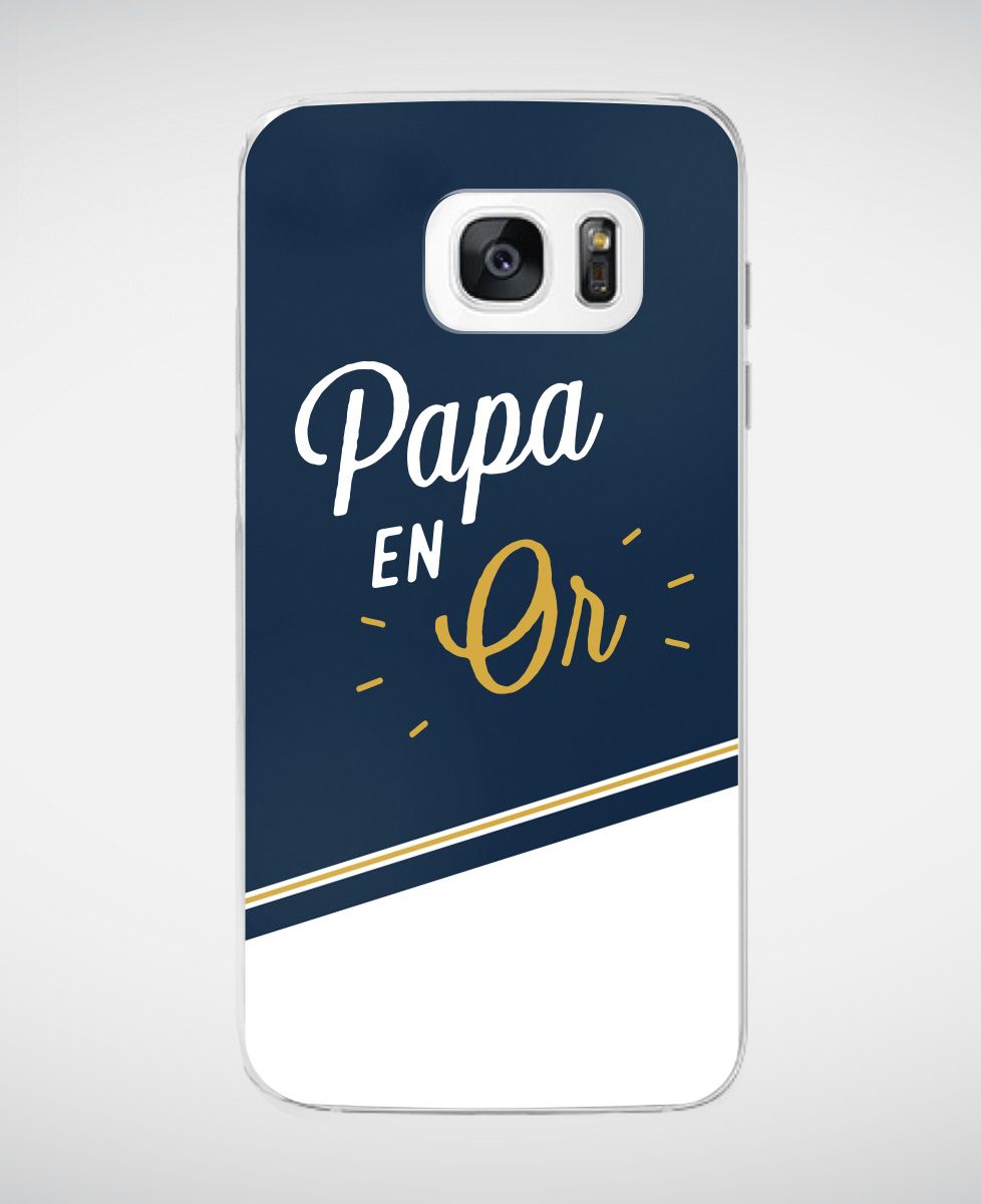 Coque smartphone Papa en Or
