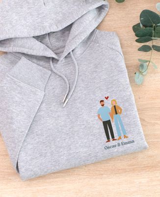 Hoodie Frauen Unser personalisiertes Paar