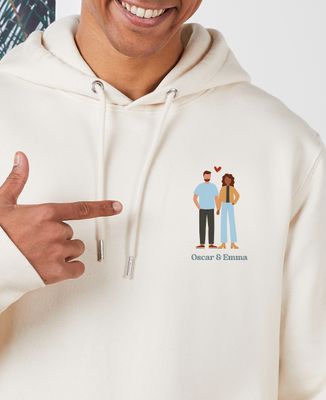 Men's hoodie Our customized couple