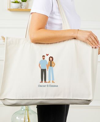 XXL Tote bags Our customized couple