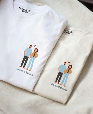 T-Shirt für Männer Unser personalisiertes Paar