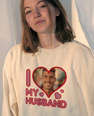 Women's sweatshirt I love my husband - Couple gifts