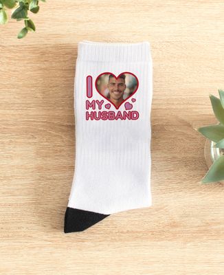 Unisex socks I love my husband - Couple gifts