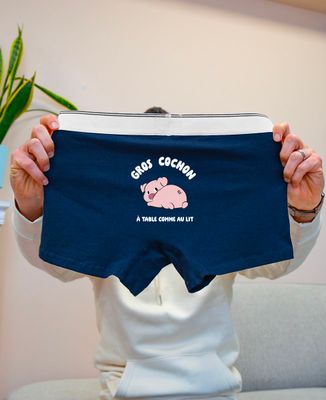Boxer Gros cochon (à table comme au lit) - Cadeaux Couple