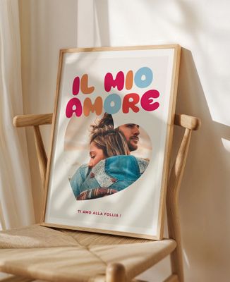 Il mio amore e la mia foto in un cuore