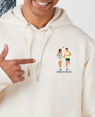 Men's hoodie Customized running couple - Sport, Couple gifts
