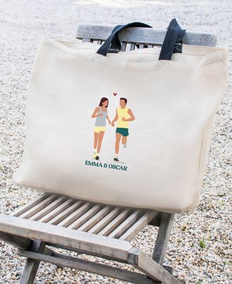XXL bag Customized running couple - Sport, Couple gifts