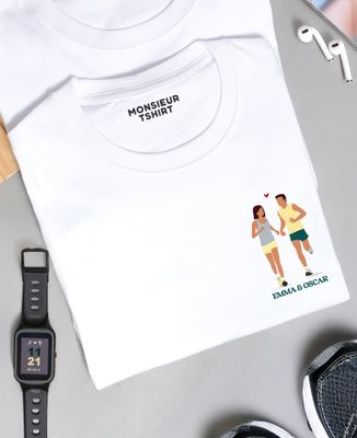 Men's T-Shirt Customized running couple - Sport, Couple gifts