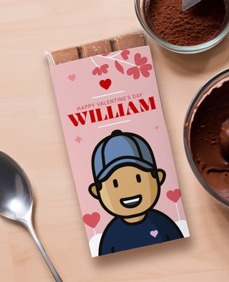 Chocolate bar Valentine's Day adult figurine - Couple gifts