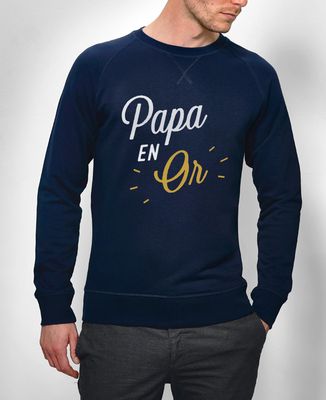 Sweatshirt homme Papa en Or