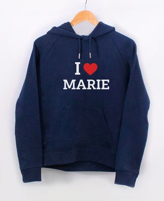 Men's hoodie I love customized name - Aperitif, Couple gifts
