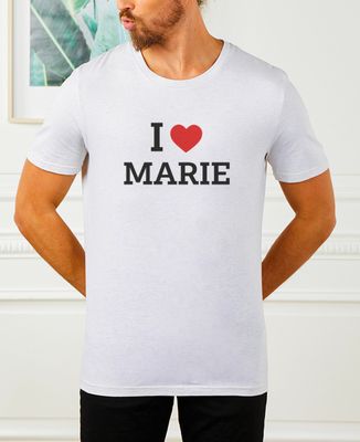 Men's T-Shirt I love customized name - Aperitif, Couple gifts