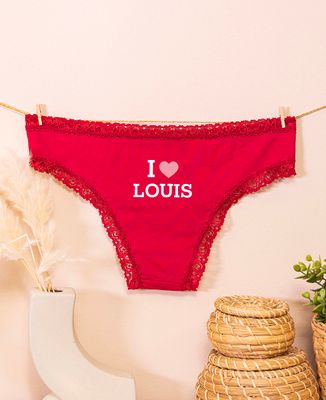 Knickers I love customized name - Aperitif, Couple gifts