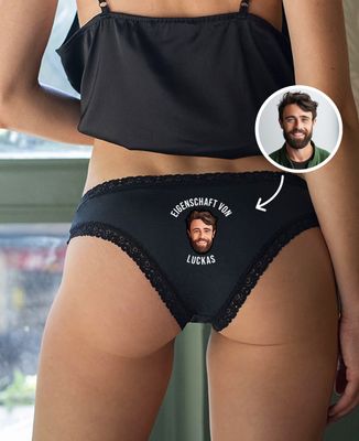 Slips Personalisierte Gesichtseigenschaft - Geschenke für Paare, Meine Fotos hinzufügen