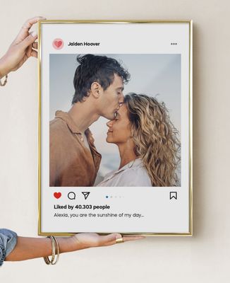 Poster Photo post insta customized - Couple gifts