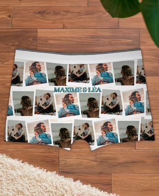 Photos rétro et texte personnalisé