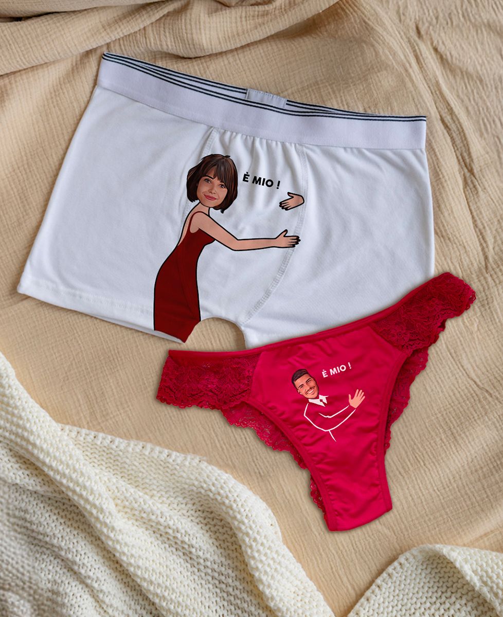 Box C'est à moi Tanga Brief e Boxer Duo - Regali per coppie