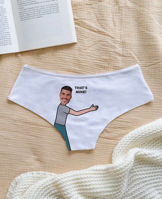 Printed panties That's mine and customized face - Couple gifts